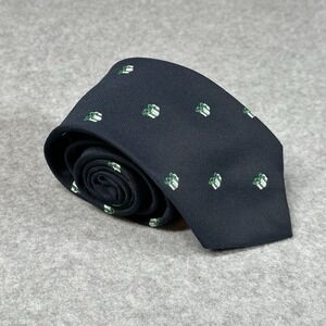 Vintage Cape Cod Neckwear Novelty Gift Box Navy USA Polyester Christmas 55x3.2in